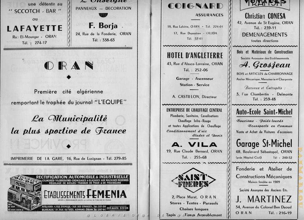ORAN 5 MAI 1957 PLAQUETTE D INAUGURATION DU STADE MUNICIPAL  (13).jpg